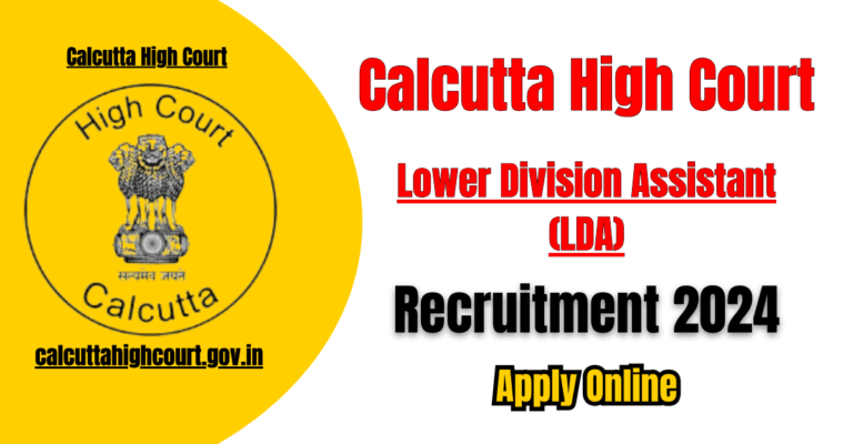 Calcutta High Court LDA Recruitment 2024