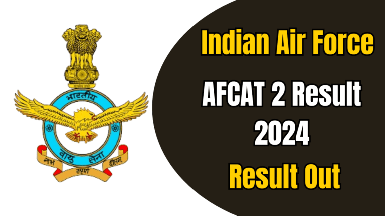 AFCAT 2 Result 2024