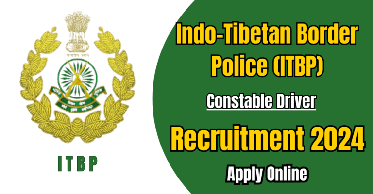 ITBP Constable Driver Recruitment 2024