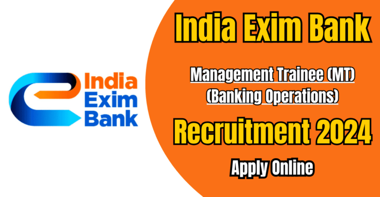 India Exim Bank Trainee Recruitment 2024