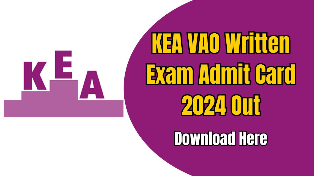 KEA VAO Written Exam Admit Card 2024