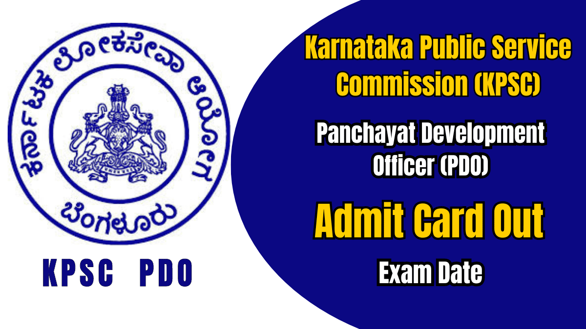 KPSC PDO Admit Card 2024