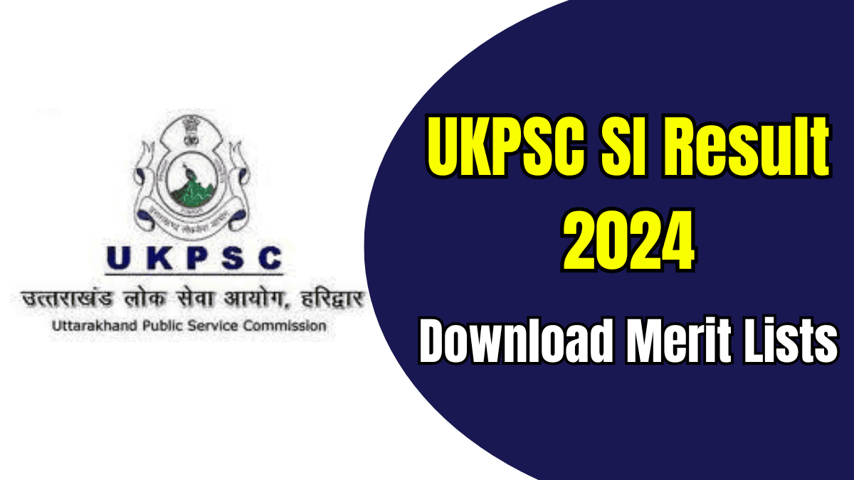 UKPSC SI Result 2024