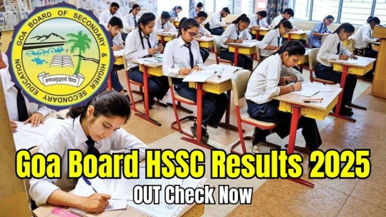 Goa Board HSSC Results 2025