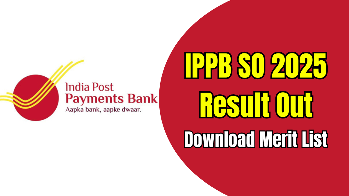 IPPB SO 2025 Result Out