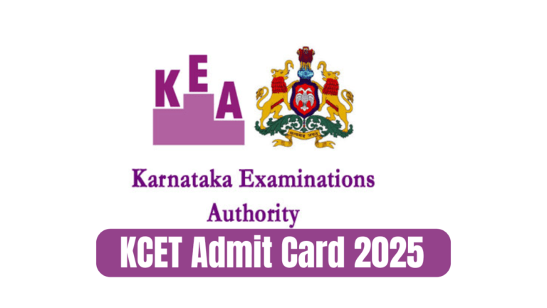 KCET Admit Card 2025