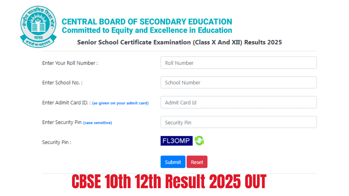 CBSE 10th 12th Result 2025 Date