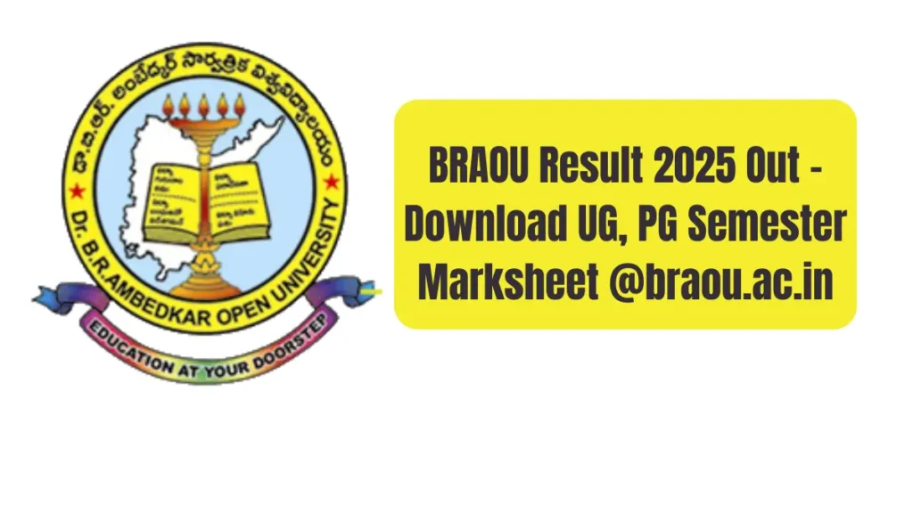 BRAOU Result 2025 Out