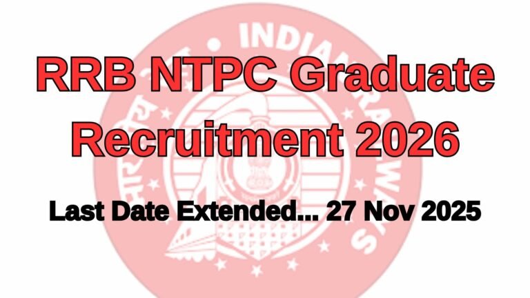 RRB NTPC Graduate Recruitment 2026