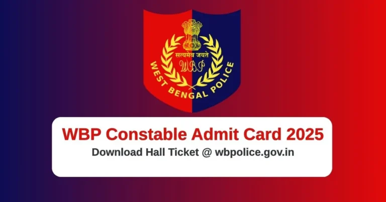WBP Constable Admit Card 2025