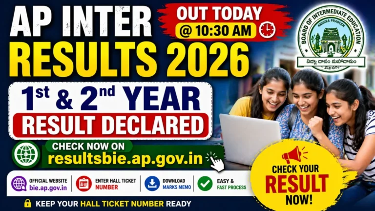 AP Inter Results 2026 Out