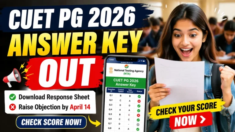CUET PG Answer Key 2026