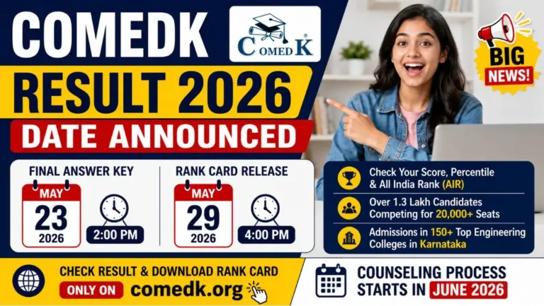 COMEDK Result 2026